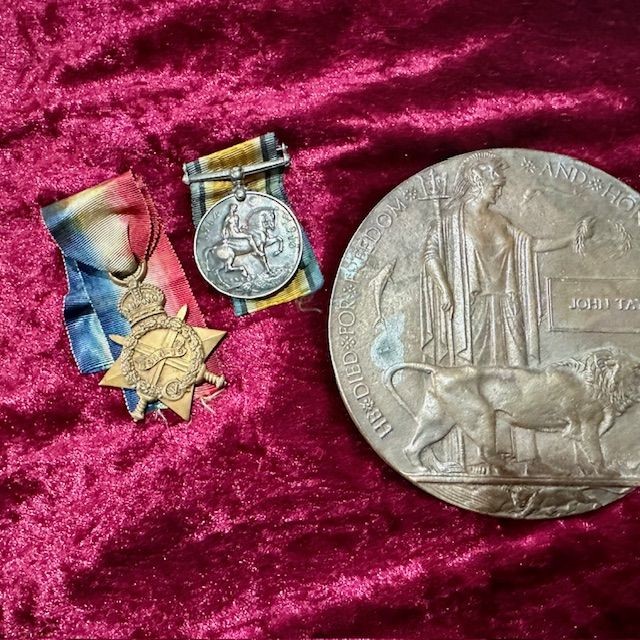 b2ap3_large_WW1-Medal-Grouping-2 ***New In***WW1 Brothers Medal Grouping and Death Plaque. - Armoury Antiques | Marlborough Antiques