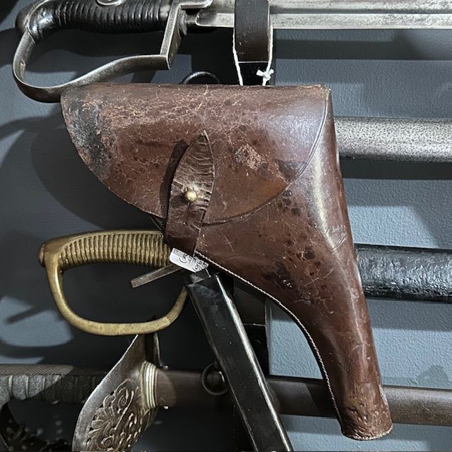 b2ap3_large_WW1-Webley-Holster-2 ***New In***A Rare WW1 1916 Regimentally Marked Webley Revolver Holster. - Armoury Antiques | Marlborough Antiques