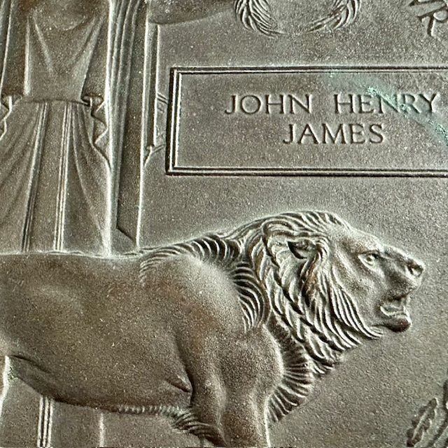 b2ap3_large_Armoury-Antique-and-Militaria-Death-Plaque ***New In******Lawrence of Arabia (Colonel TE Lawrence) War Theatre Death Plaque***John Henry James PTE. 33361. 1/5 BN Devons - Battle of Magdhaba Casualty. - Armoury Antiques | Marlborough Antiques