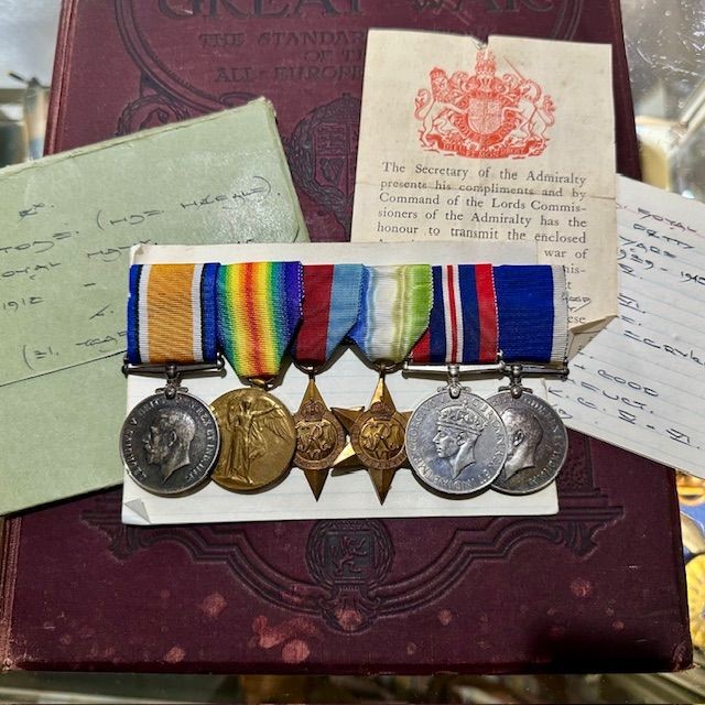 b2ap3_large_WW1-WW2-Royal-Naval-Medal-Grouping-1 ***New In***WW1/ WW2 Royal Navy Medal Grouping. - Armoury Antiques | Marlborough Antiques