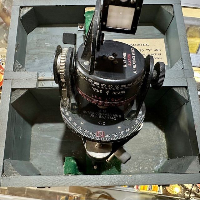 b2ap3_large_WW2-Lancaster-Bomber-Astro-Compass-6 ***NOW SOLD***WW2 Lancaster Bomber Astro Compass Mk 2 in Wooden Case -1943 Air Ministry Dated. - Armoury Antiques | Marlborough Antiques