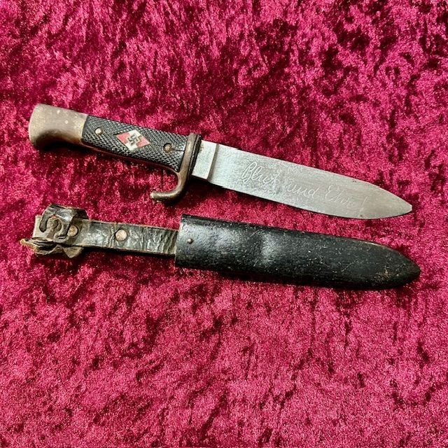 b2ap3_large_WW2-German-Hitler-Youth-Dagger-by-Peter-Lungstrass-1 ***NOW SOLD***WW2 German Hitler Youth Dagger by 'Peter Lungstrass' (Rare Maker). - Armoury Antiques | Marlborough Antiques
