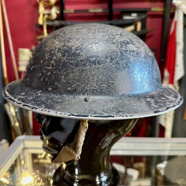 b2ap3_large_WW2-Police-Hemet-5 ***New In***A WW2 1939 Dated and Maker marked Police Brodie Helmet. - Armoury Antiques | Marlborough Antiques