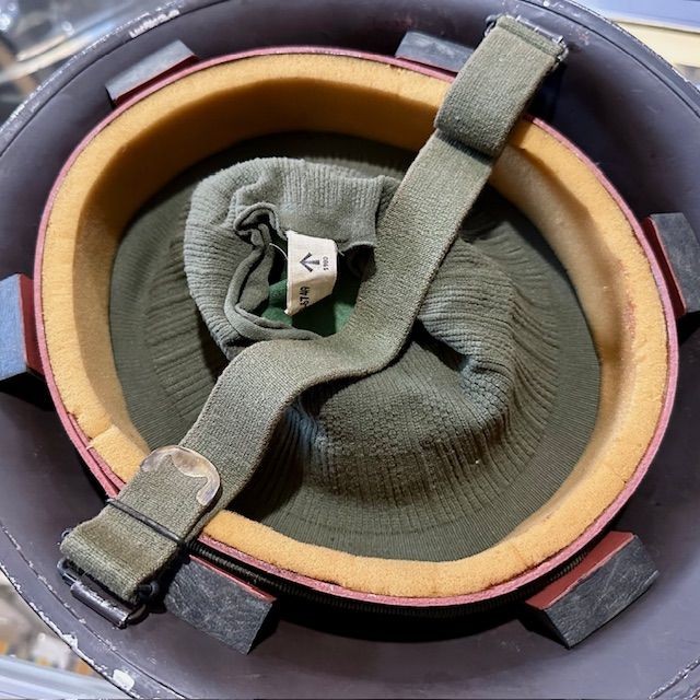 b2ap3_large_Turtle-Helmet-3 ***NOW SOLD***Falklands Period MKIV 'Turtle' Helmet and Cover. - Armoury Antiques | Marlborough Antiques