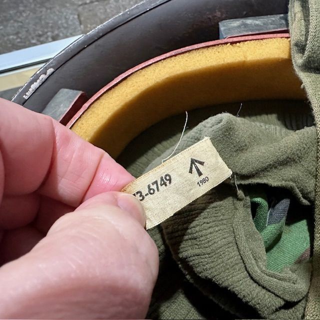 b2ap3_large_Turtle-Helmet-4 ***NOW SOLD***Falklands Period MKIV 'Turtle' Helmet and Cover. - Armoury Antiques | Marlborough Antiques