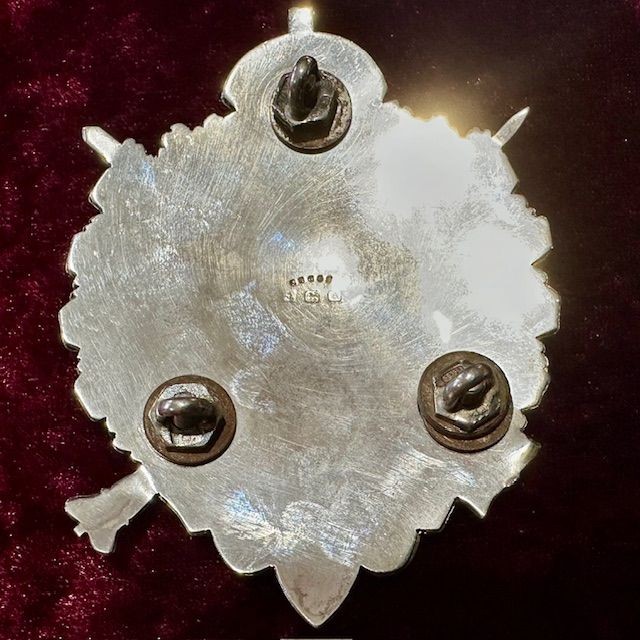 b2ap3_large_Solid-Siver-Helmet-Plate-3 ***A Superb Quality London Rifle Brigade Solid Silver Helmet Plate*** - Armoury Antiques | Marlborough Antiques