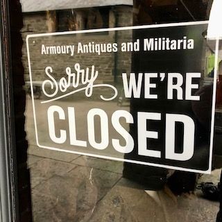 b2ap3_large_shop-closed-sign ***Please Note***Our Antique Shop Will Be Closed on The following Days in February. - Armoury Antiques | Marlborough Antiques