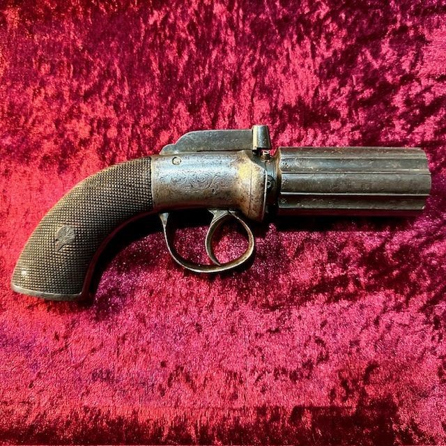 b2ap3_large_Pepper-Pot-Pistol-1 ***NOW ALL SOLD*** - Armoury Antiques | Marlborough Antiques