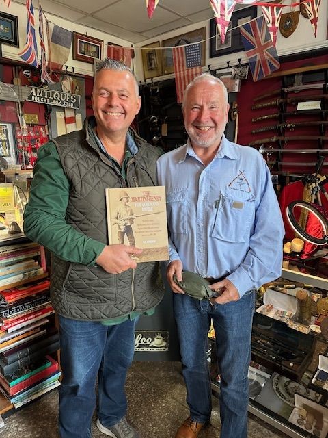 b2ap3_large_Armoury-Antiques-and-Militaria-and-Neil-Aspinshaw-1 3rd June 2025 - A visit today from well known and respected author Neil Aspinshaw, Author of The Book 'The Martini-Henry For Queen and Empire'. - Armoury Antiques | Marlborough Antiques