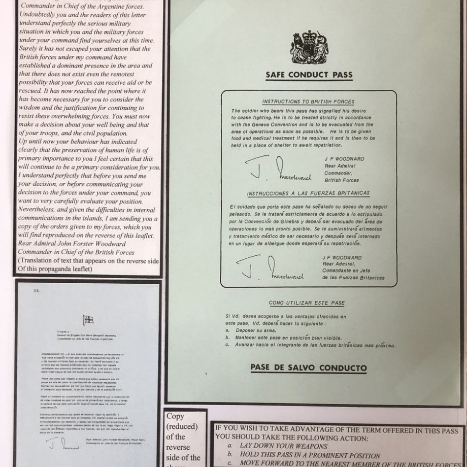 b2ap3_large_Falklands-1 ***NOW SOLD***A Collection of Falklands War (1982) Propaganda Leaflets. - Armoury Antiques | Marlborough Antiques