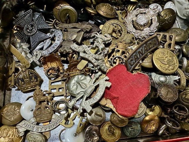 b2ap3_large_Cap-Badges-Just-In- A Collection of Cap Badges and Buttons Just Arrived. - Armoury Antiques | Marlborough Antiques