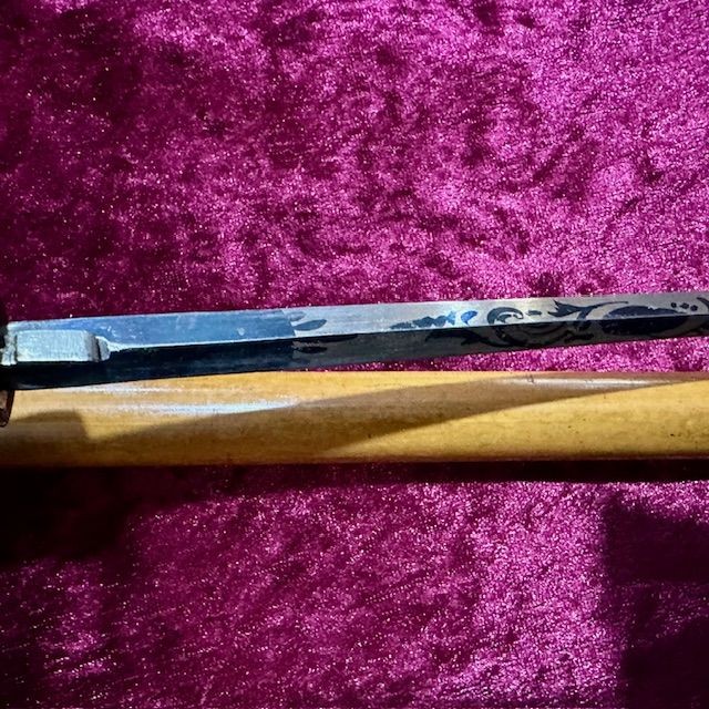 b2ap3_large_Antique-Sword-Stick-4 ***New In***c1800 Antique Sword Stick with Blue and Gilt Georgian Blade. - Armoury Antiques | Marlborough Antiques