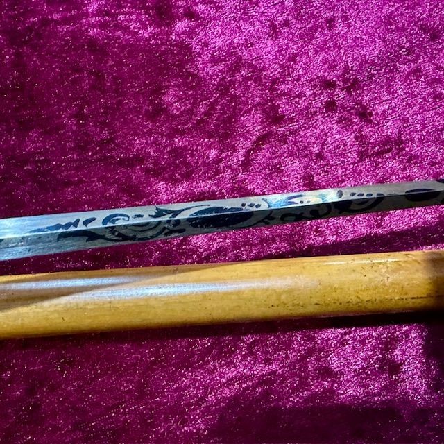 b2ap3_large_Antique-Sword-Stick-5 ***New In***c1800 Antique Sword Stick with Blue and Gilt Georgian Blade. - Armoury Antiques | Marlborough Antiques