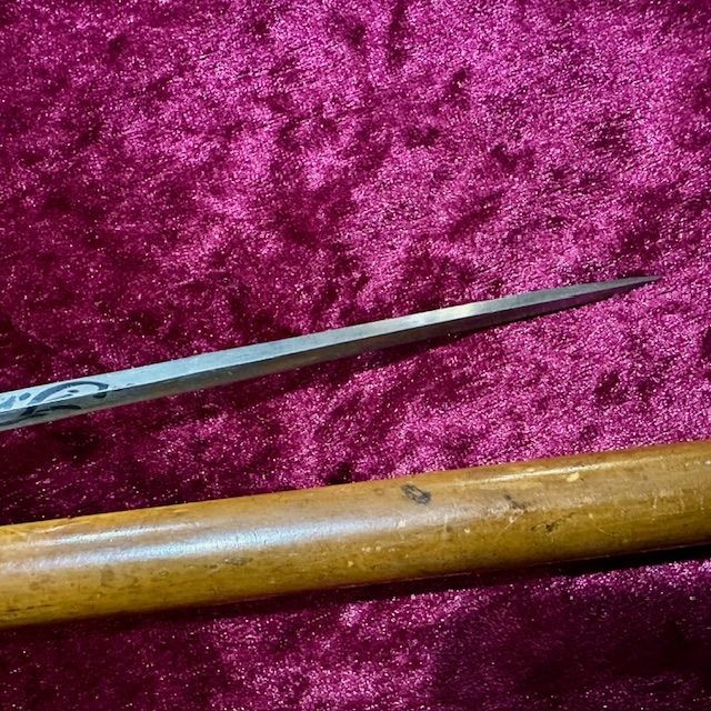 b2ap3_large_Antique-Sword-Stick-7 ***New In***c1800 Antique Sword Stick with Blue and Gilt Georgian Blade. - Armoury Antiques | Marlborough Antiques