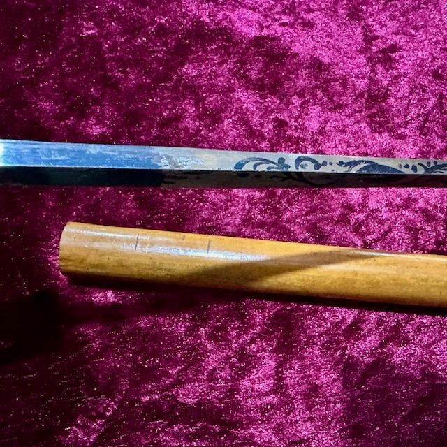 b2ap3_large_Antique-Sword-Stick-8 ***New In***c1800 Antique Sword Stick with Blue and Gilt Georgian Blade. - Armoury Antiques | Marlborough Antiques
