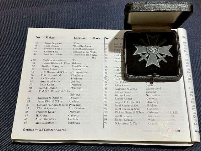 b2ap3_large_Cased-WW2-German-Award-2 ***NOW SOLD***A WW2 German Rare and Rather Fine Maker Marked (62) 1st Class Cased Example. - Armoury Antiques | Marlborough Antiques