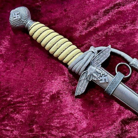 b2ap3_large_Luftwaffe-Dagger-1 ***NOW SOLD***A 1937 Second Pattern WW2 Luftwaffe Officer's Dagger in Superb Condition, Rare Maker and Original Knot. - Armoury Antiques | Marlborough Antiques