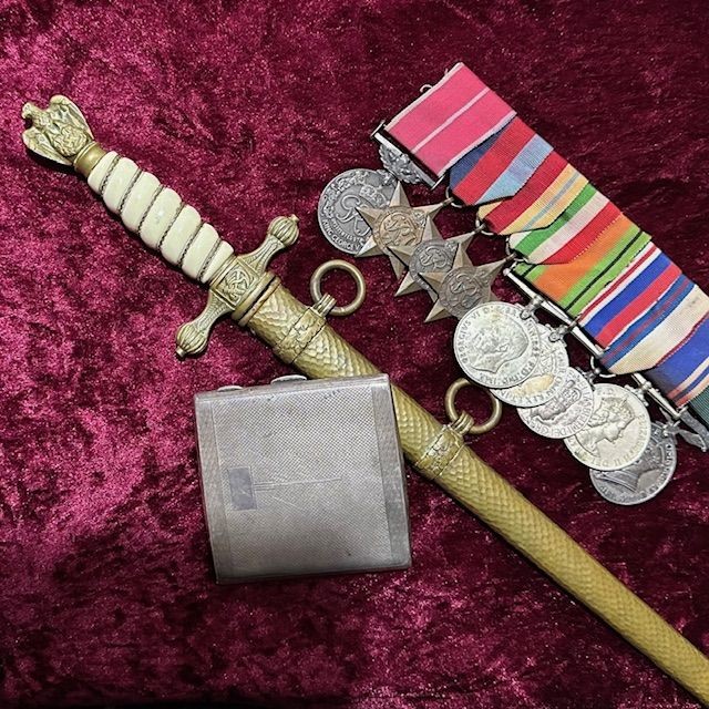 b2ap3_large_Anzio-Grouping-1 ***NOW SOLD***A Superb WW2 Family Anzio BEM Medal Grouping and Veteran Bring Back Kriegsmarine Dagger. - Armoury Antiques | Marlborough Antiques