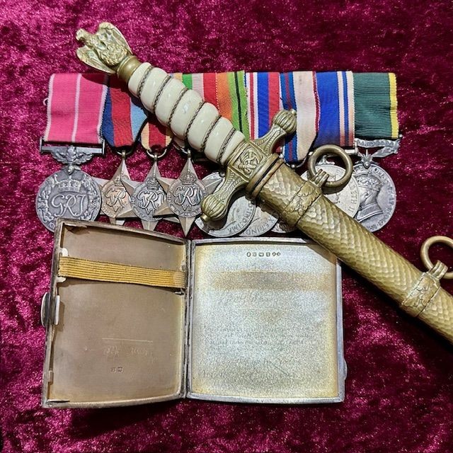 b2ap3_large_Anzio-Grouping-2 ***NOW SOLD***A Superb WW2 Family Anzio BEM Medal Grouping and Veteran Bring Back Kriegsmarine Dagger. - Armoury Antiques | Marlborough Antiques