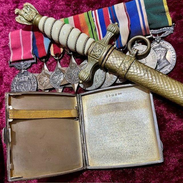 b2ap3_large_Anzio-Grouping-3 ***NOW SOLD***A Superb WW2 Family Anzio BEM Medal Grouping and Veteran Bring Back Kriegsmarine Dagger. - Armoury Antiques | Marlborough Antiques