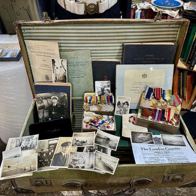 b2ap3_large_Father-and-Son-Medal-Grouping-1 ***New In***A Superb WW1 and WW2 Father and Son Medal Grouping Mentioned in Dispatches (MiD) and Huge Amount of Family Ephemera. - Armoury Antiques | Marlborough Antiques