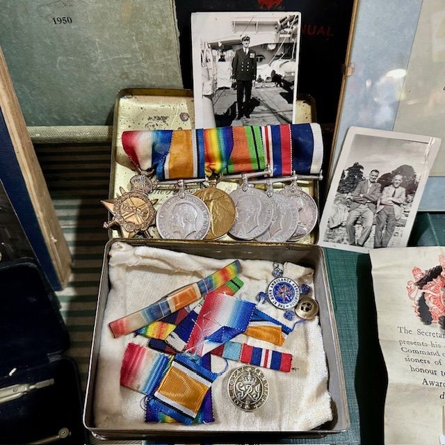b2ap3_large_Father-and-Son-Medal-Grouping-3 ***New In***A Superb WW1 and WW2 Father and Son Medal Grouping Mentioned in Dispatches (MiD) and Huge Amount of Family Ephemera. - Armoury Antiques | Marlborough Antiques