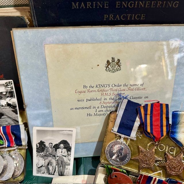 b2ap3_large_Father-and-Son-Medal-Grouping-6 ***New In***A Superb WW1 and WW2 Father and Son Medal Grouping Mentioned in Dispatches (MiD) and Huge Amount of Family Ephemera. - Armoury Antiques | Marlborough Antiques