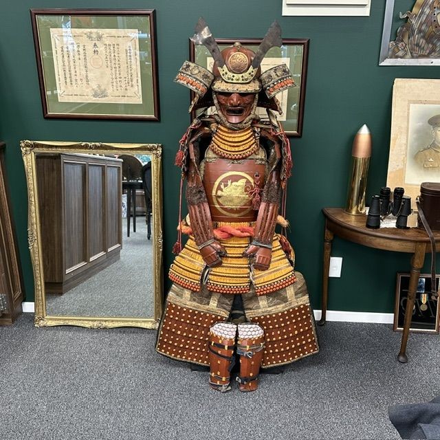 img_large_yoroi-2 ***New In***Shōwa (昭和時代) Period (1926-1989) Yoroi (Japanese Armour) Complete with Hitsu (Armour Box). - Armoury Antiques | Marlborough Antiques