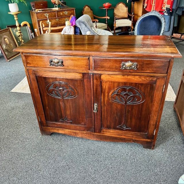 A Stunning Antique Art Nouveau (1890-1910) sideboard